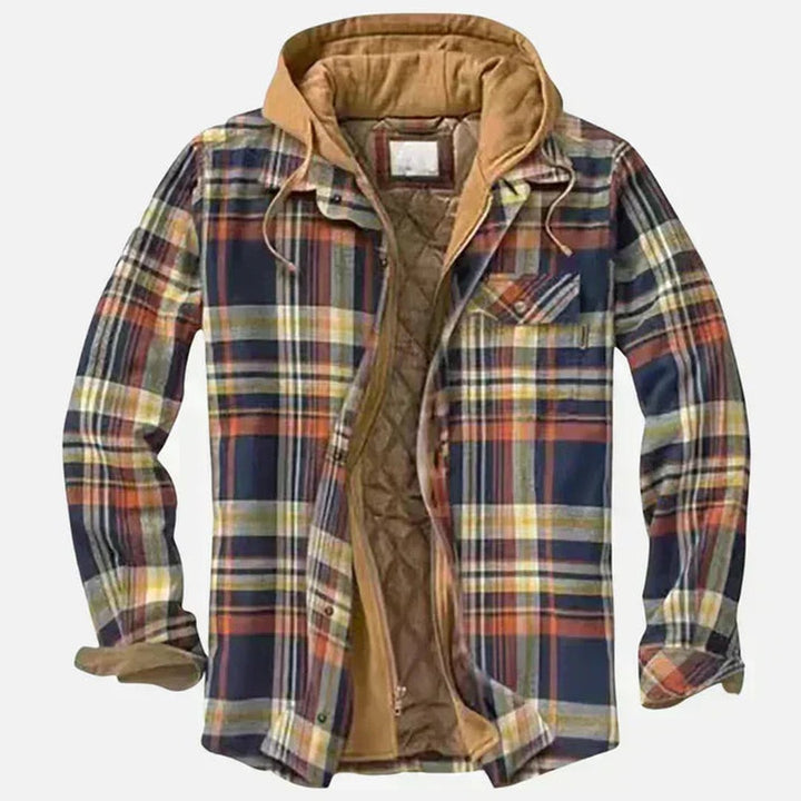 Plaid Flannel Quilted-Lined Shirt Jacket