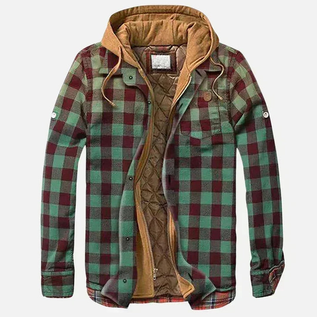 Plaid Flannel Quilted-Lined Shirt Jacket