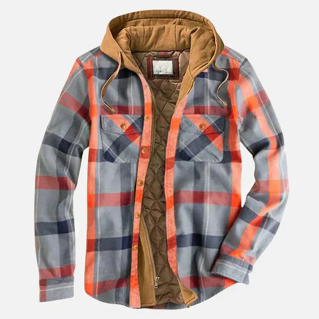 Plaid Flannel Quilted-Lined Shirt Jacket