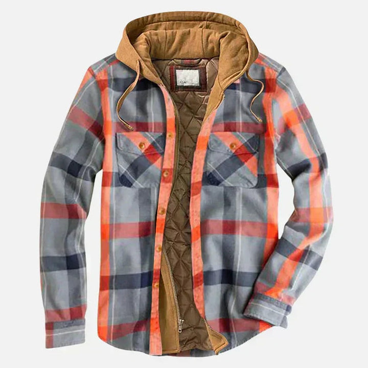 Plaid Flannel Quilted-Lined Shirt Jacket