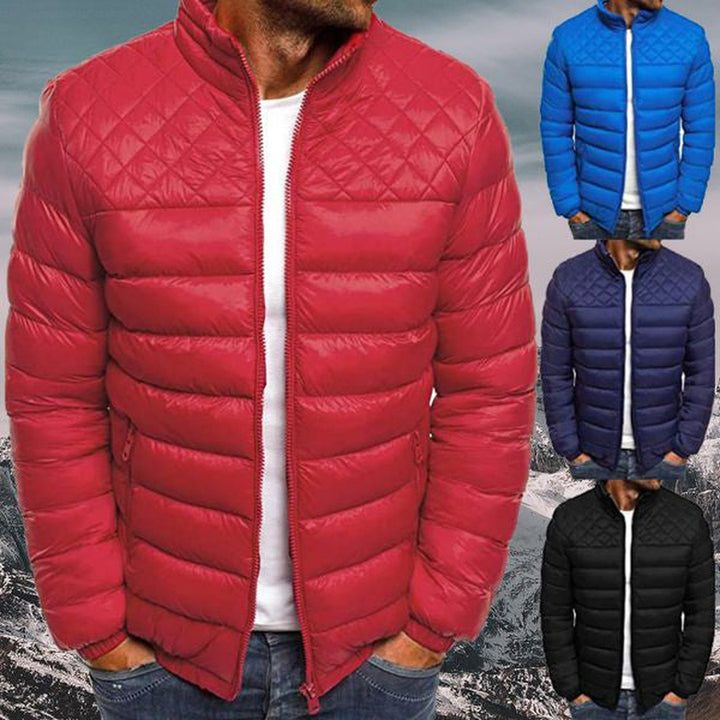 Stonegate - Quilted Puffer Jacket Diamond Stitch Zip Front