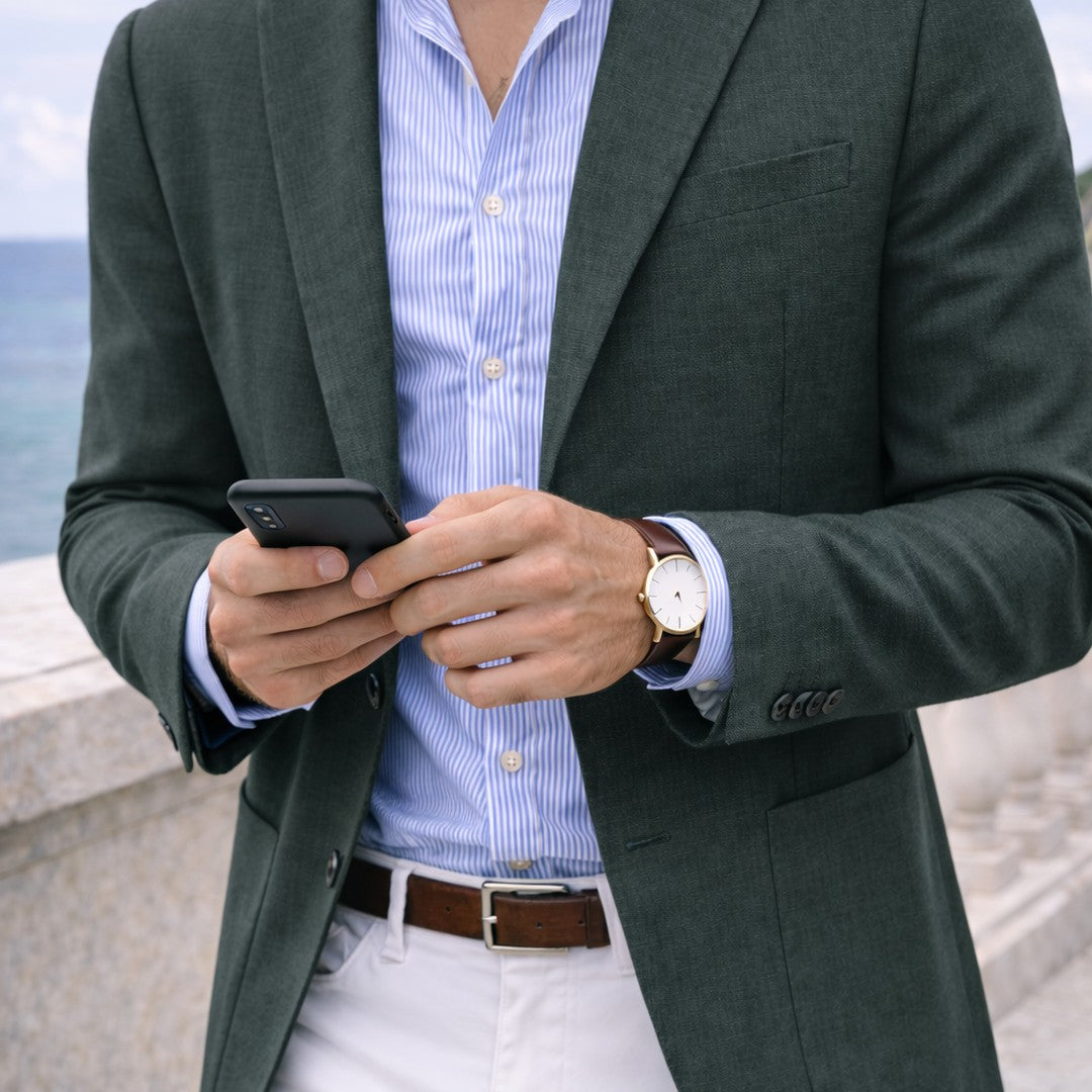 Knit Notch Lapel Blazer