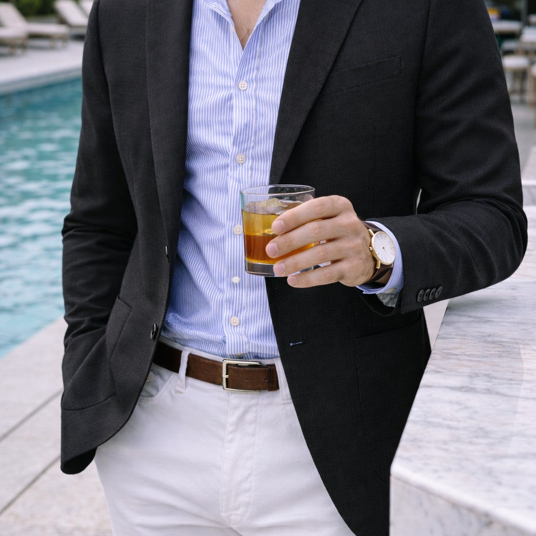 Knit Notch Lapel Blazer