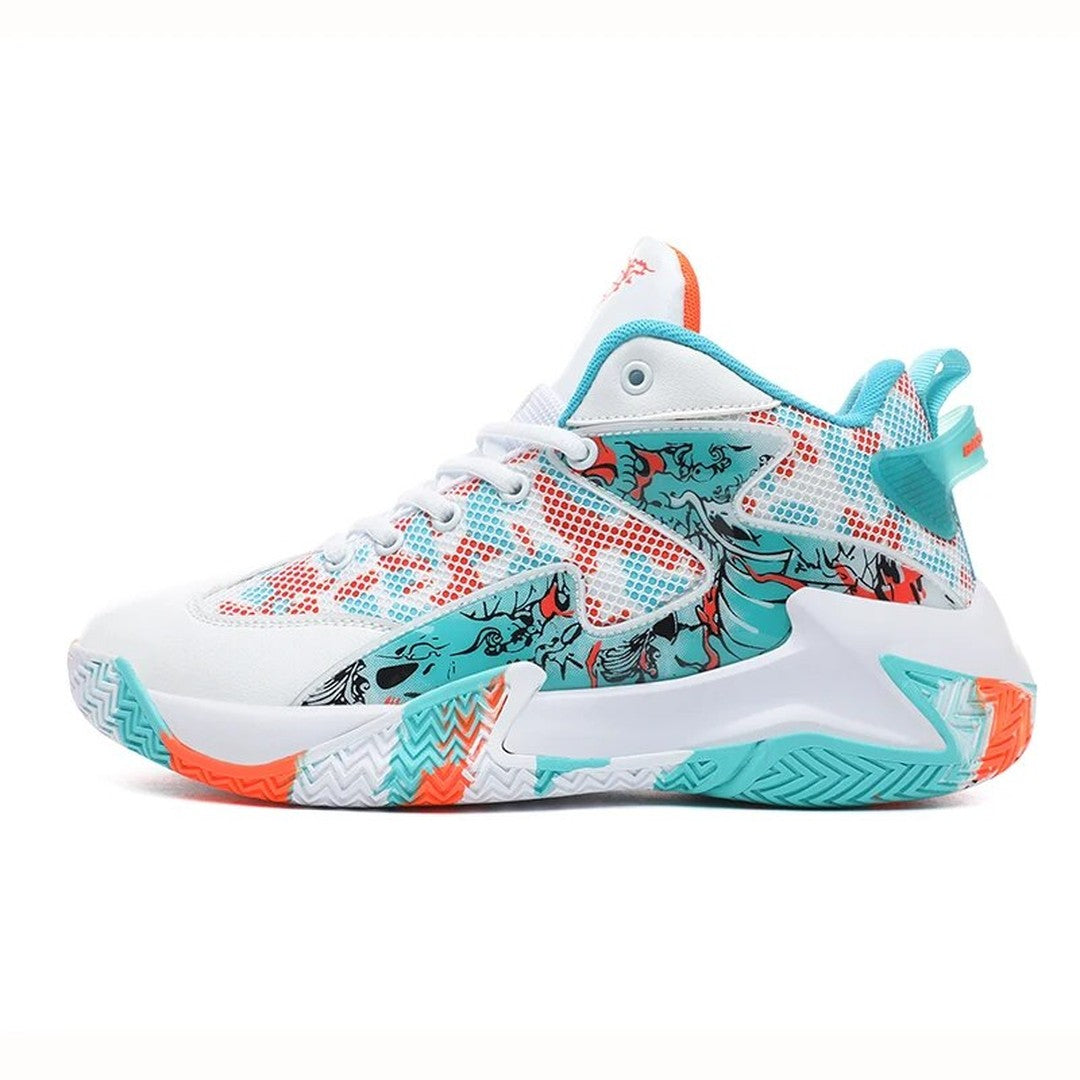 High-Top Basketball Sneakers - Light Blue