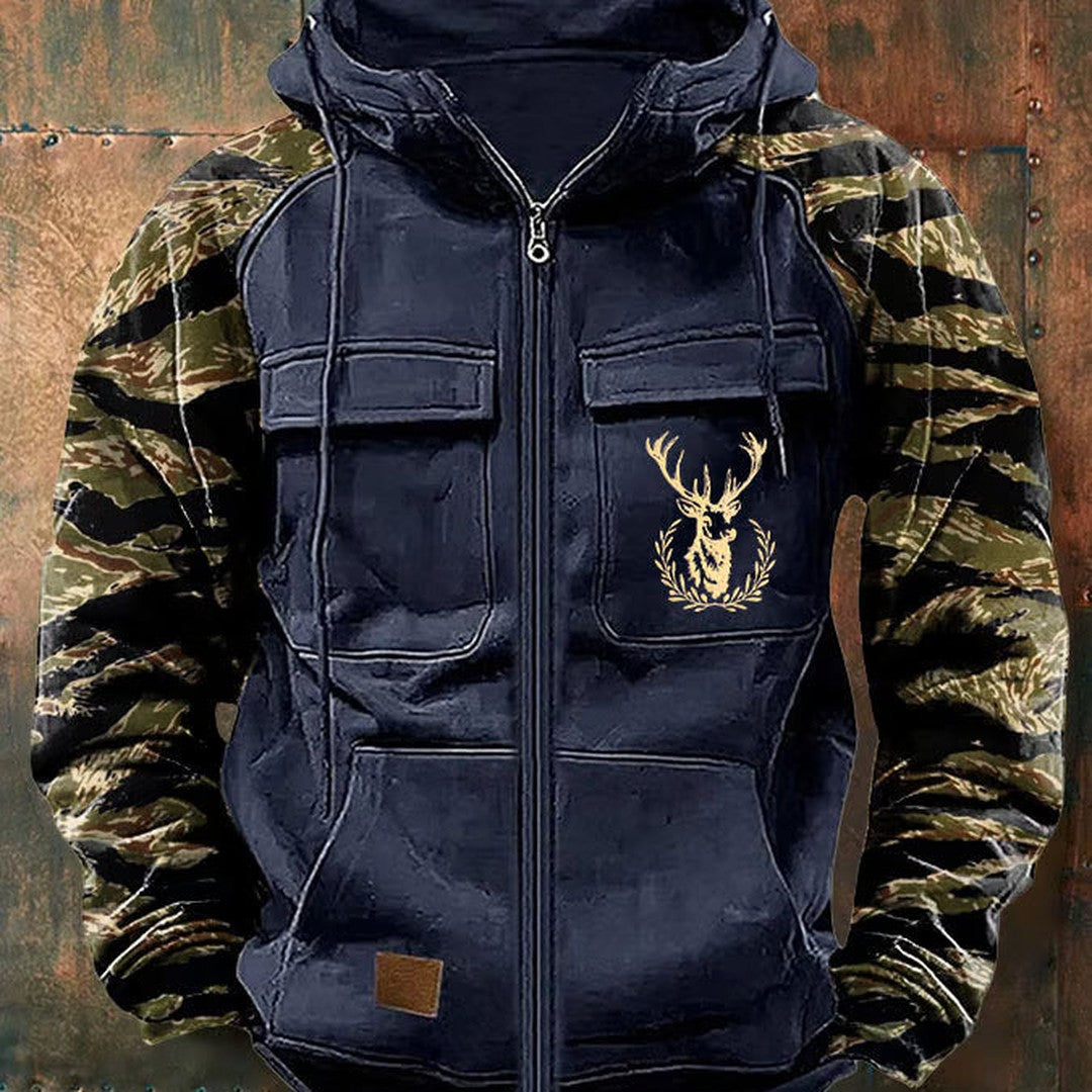 Multi-Pocket Zip Hoodie