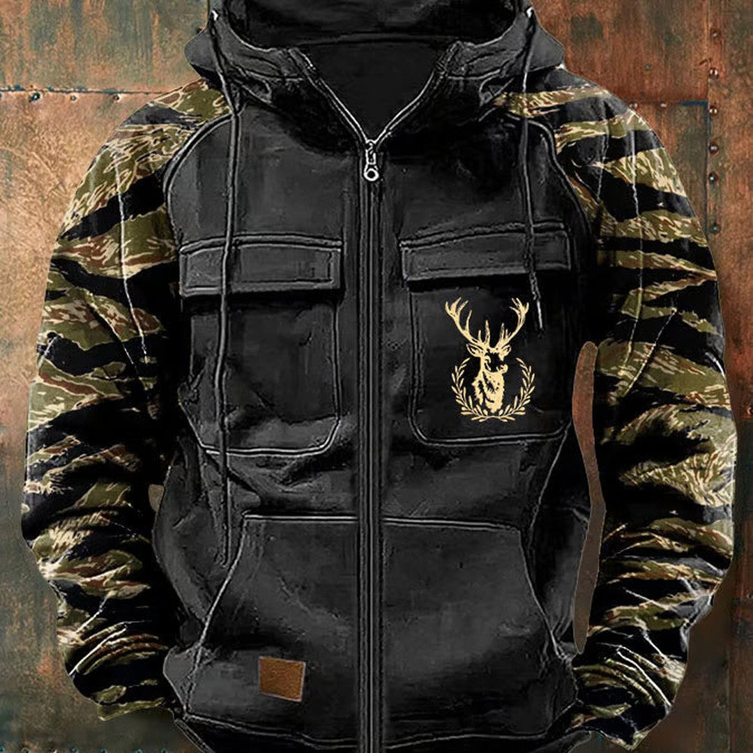 Multi-Pocket Zip Hoodie