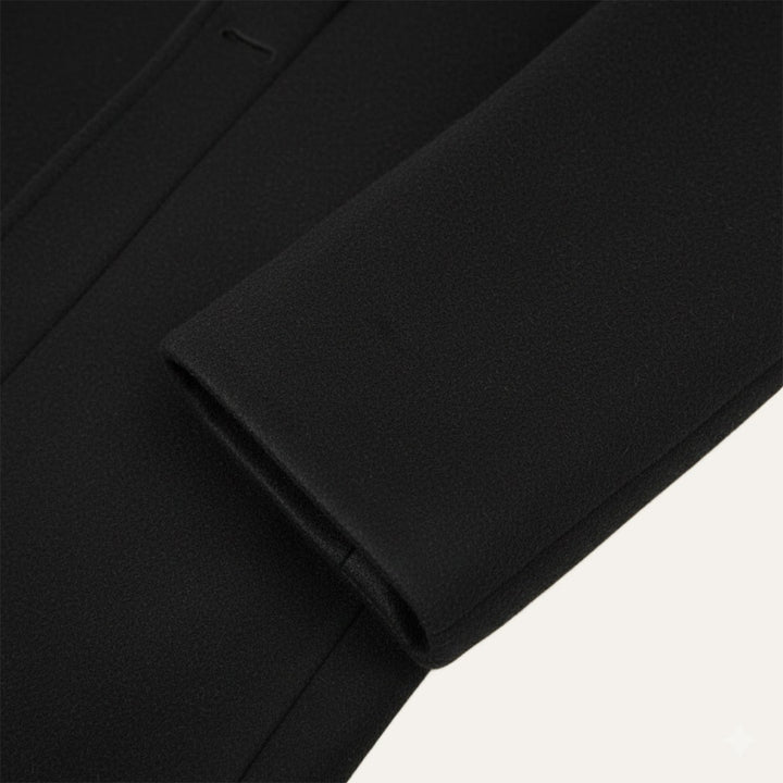 Grayson Hale - Longline Wool-Look Jacket Notch Lapel