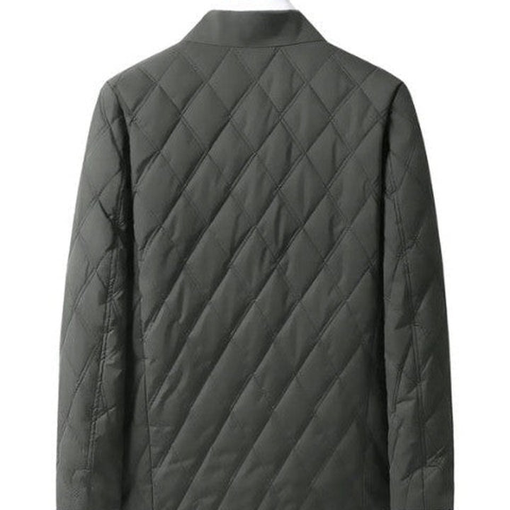 Elmbridge - Quilted Field Jacket Button Front Stand Collar