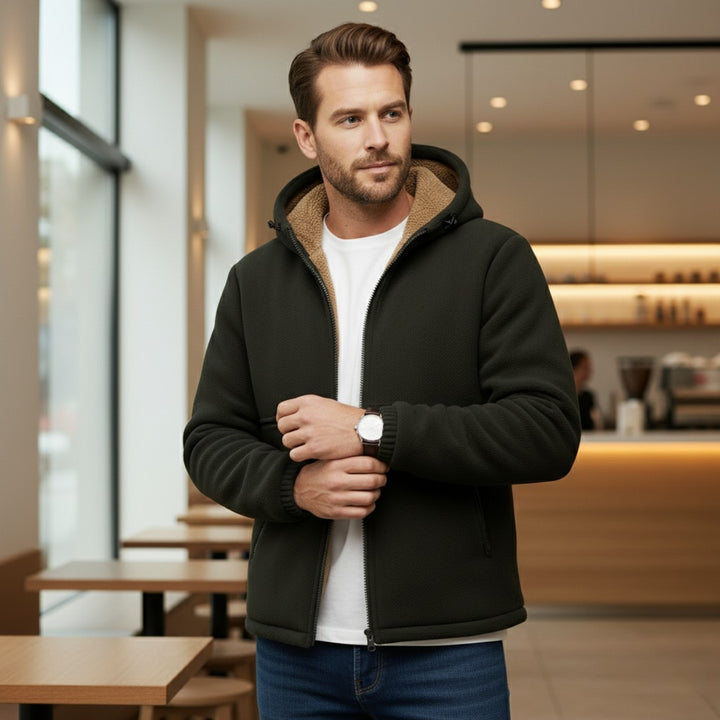 Marchwood - Fleece-Lined Hooded Jacket Zip Front