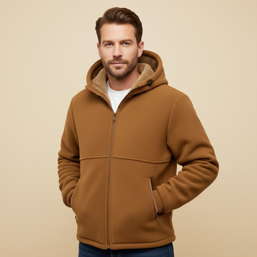 Marchwood - Fleece-Lined Hooded Jacket Zip Front