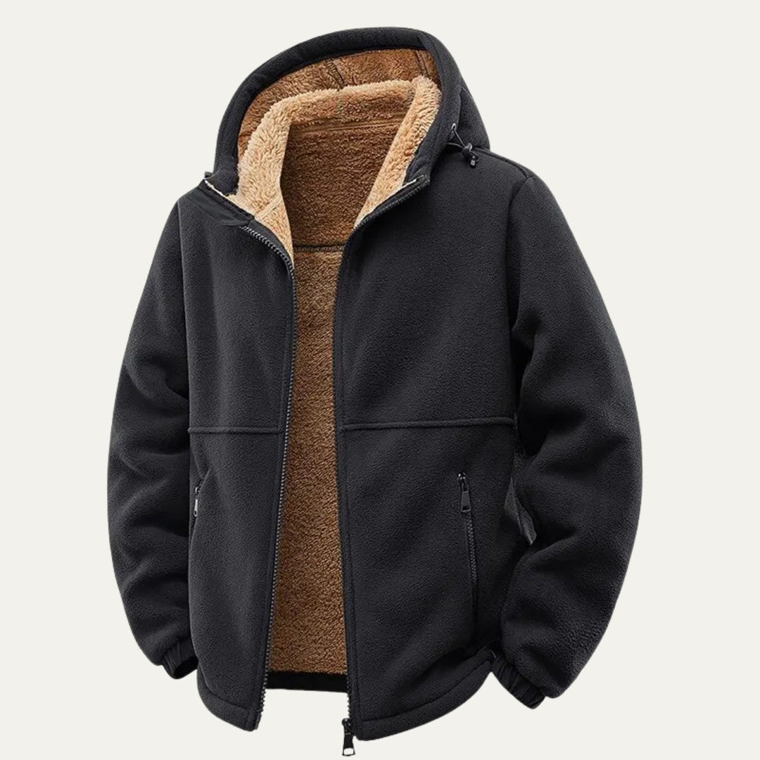 Marchwood - Fleece-Lined Hooded Jacket Zip Front