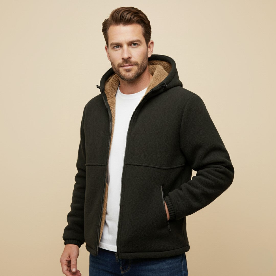 Marchwood - Fleece-Lined Hooded Jacket Zip Front