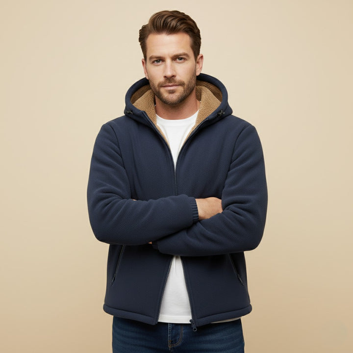 Marchwood - Fleece-Lined Hooded Jacket Zip Front
