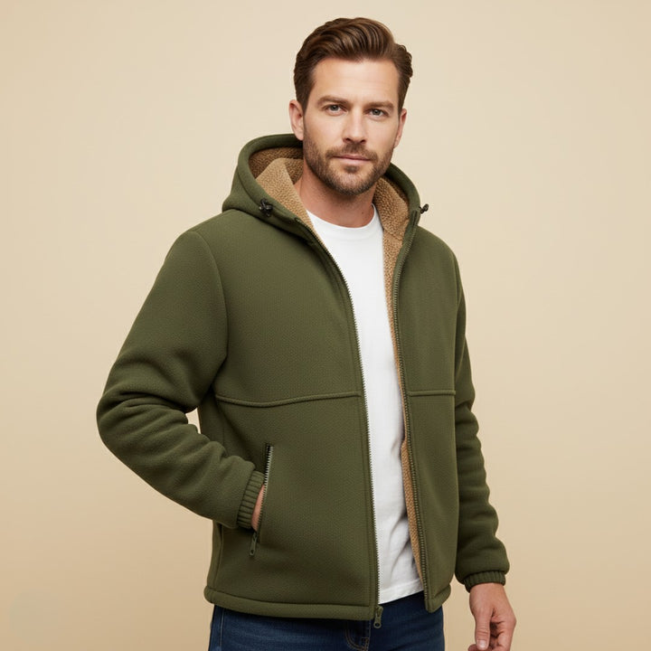 Marchwood - Fleece-Lined Hooded Jacket Zip Front