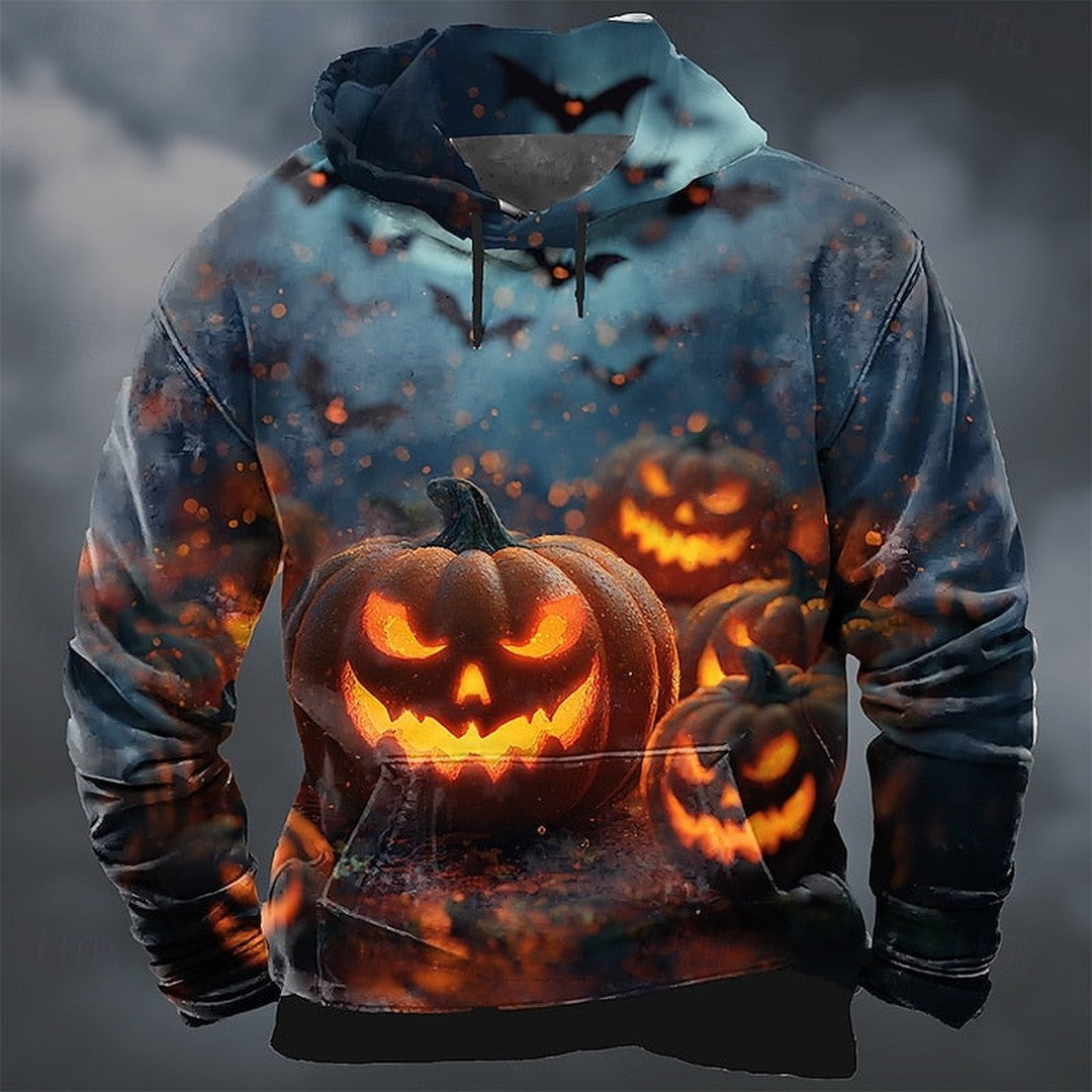 Lanterncraft - Pullover Hoodie Pumpkin Patch Graphic Print