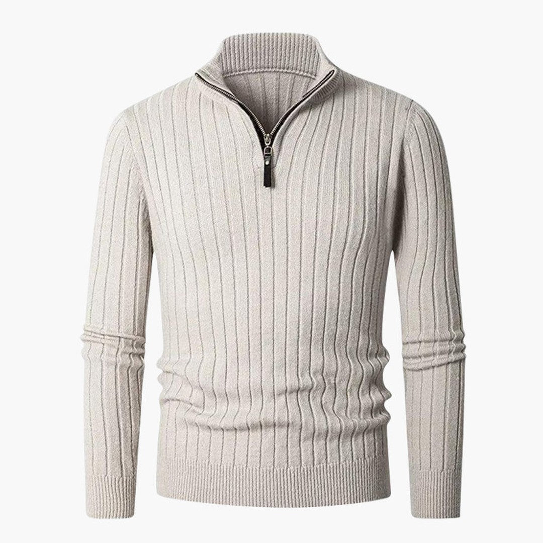 ZERMATT High Collar Half Zip Sweater