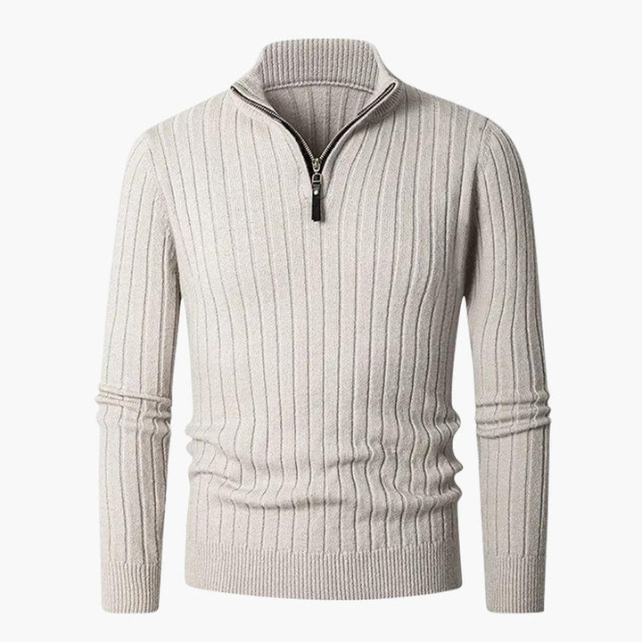 ZERMATT High Collar Half Zip Sweater