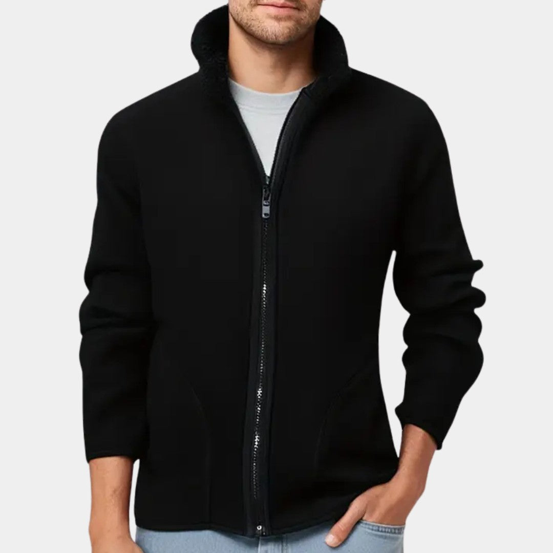High-Collar Fleece Winter Jacket