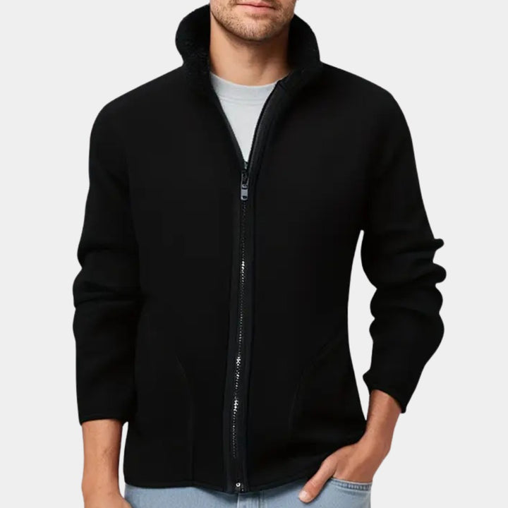 High-Collar Fleece Winter Jacket