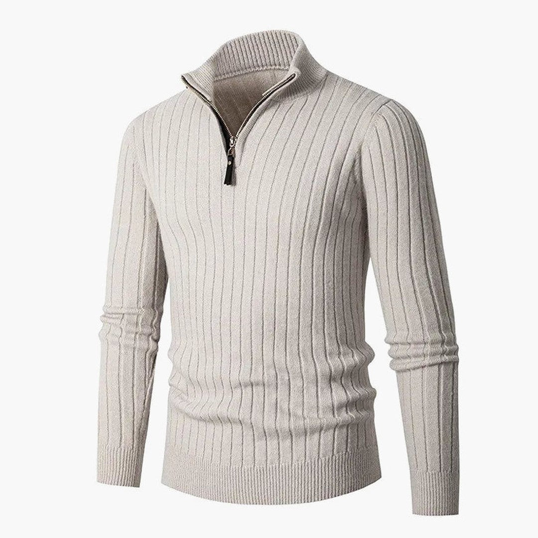 ZERMATT High Collar Half Zip Sweater
