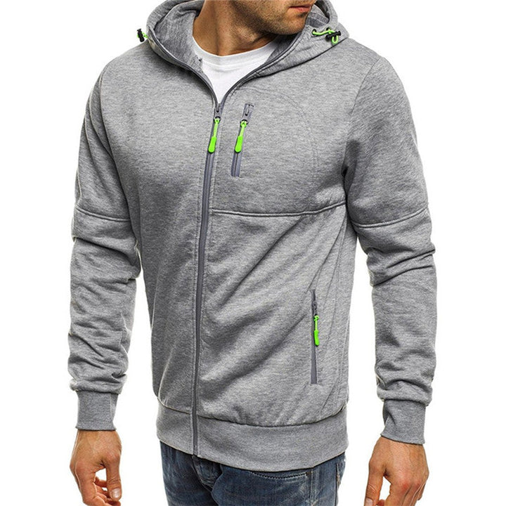 Fleece-Lined Pullover Hoodie - Grey