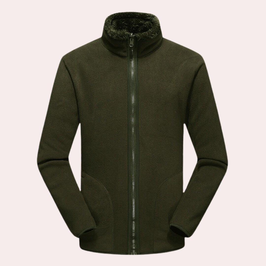 High-Collar Fleece Winter Jacket