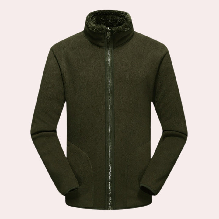 High-Collar Fleece Winter Jacket