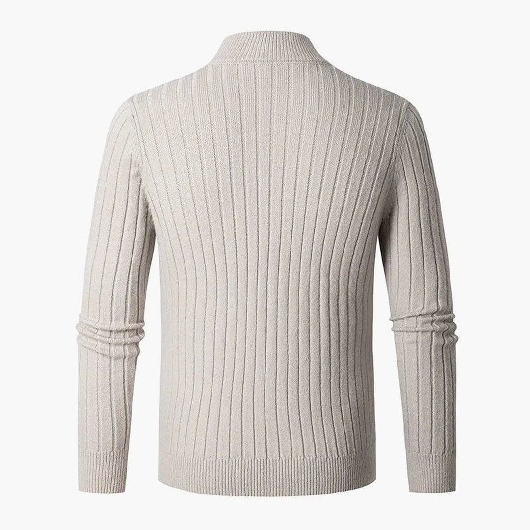 ZERMATT High Collar Half Zip Sweater