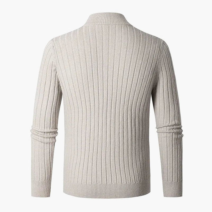 ZERMATT High Collar Half Zip Sweater