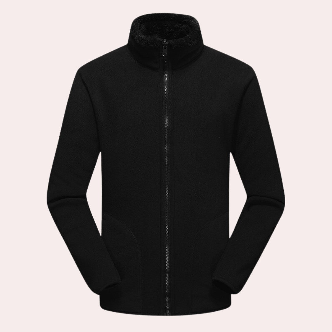 High-Collar Fleece Winter Jacket