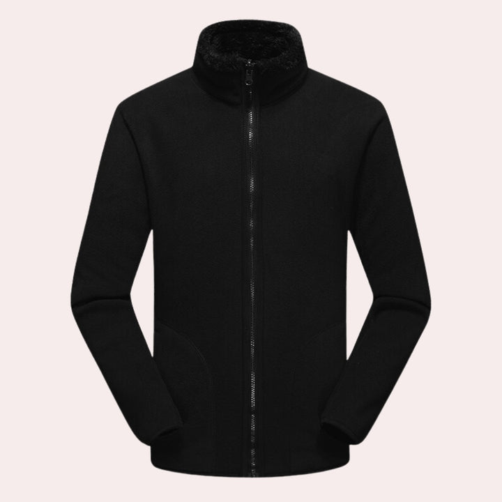 High-Collar Fleece Winter Jacket