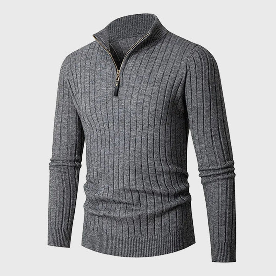 ZERMATT High Collar Half Zip Sweater