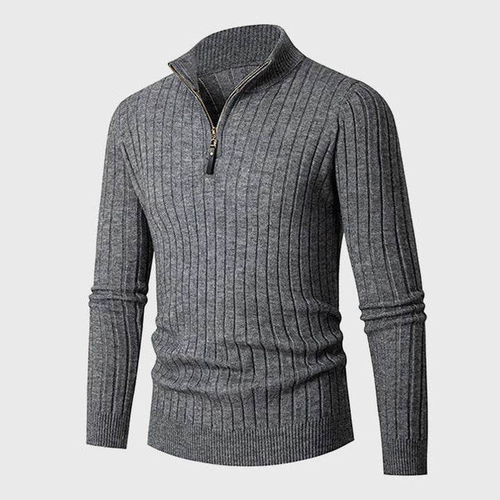 ZERMATT High Collar Half Zip Sweater