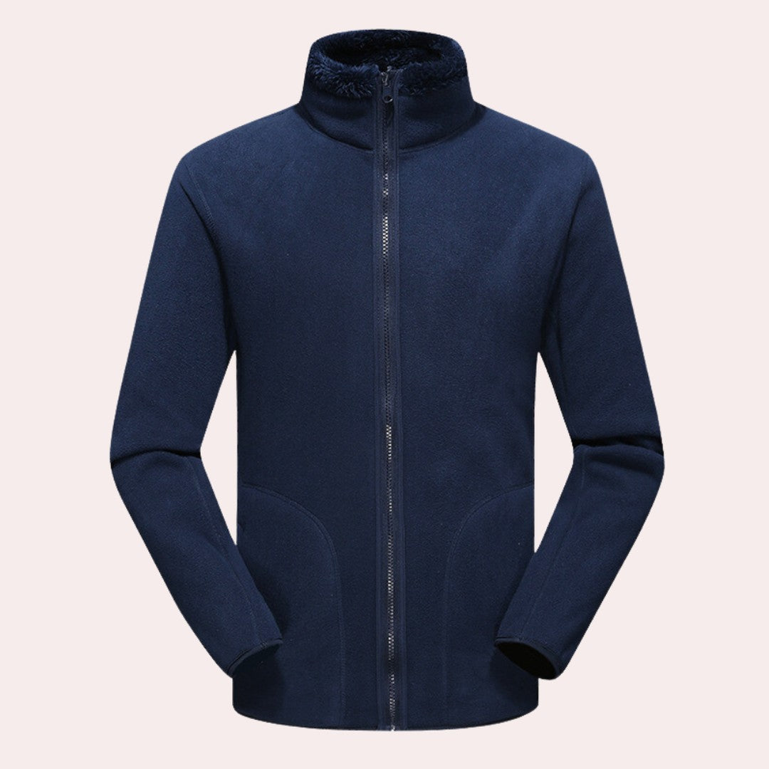 High-Collar Fleece Winter Jacket