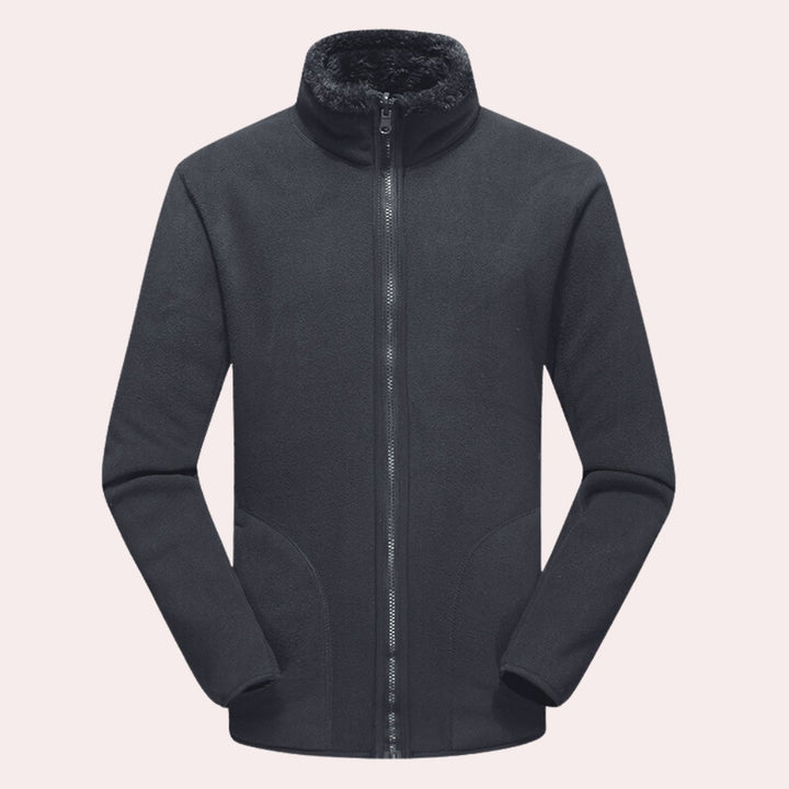 High-Collar Fleece Winter Jacket
