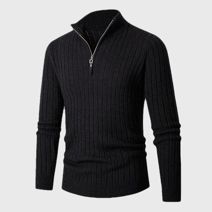 ZERMATT High Collar Half Zip Sweater