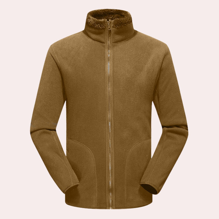 High-Collar Fleece Winter Jacket