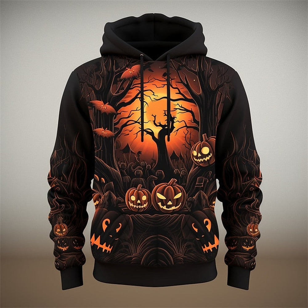 Rootfang - Pullover Hoodie Haunted Tree Pumpkin Graphic