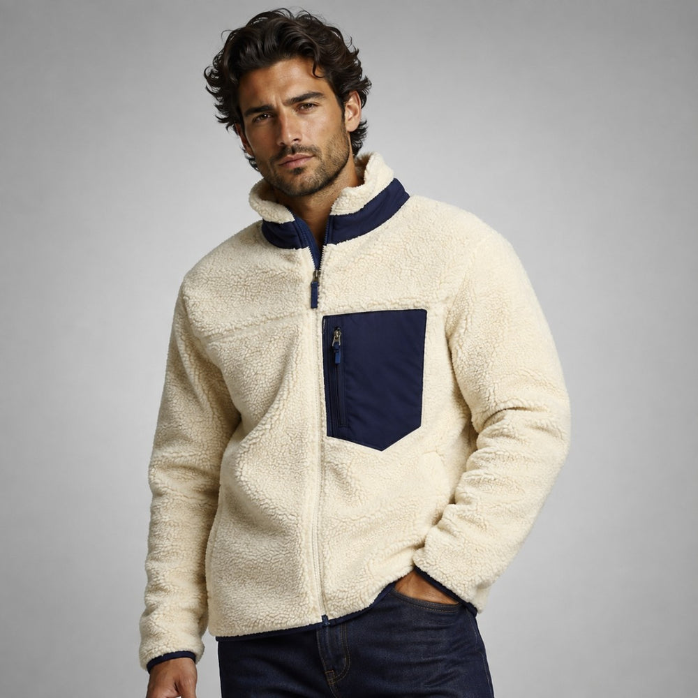Northmoor - Teddy Fleece Jacket Zip Front Chest Pocket
