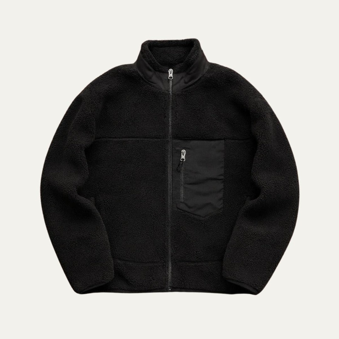 Northmoor - Teddy Fleece Jacket Zip Front Chest Pocket