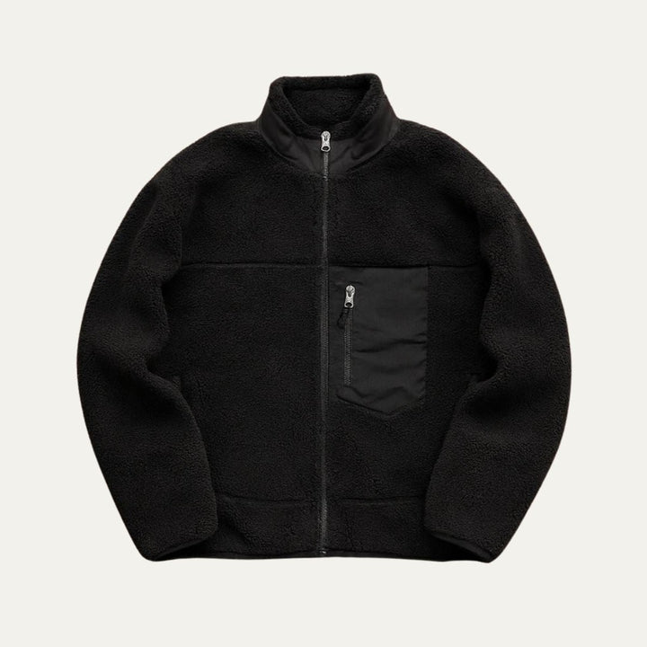 Northmoor - Teddy Fleece Jacket Zip Front Chest Pocket