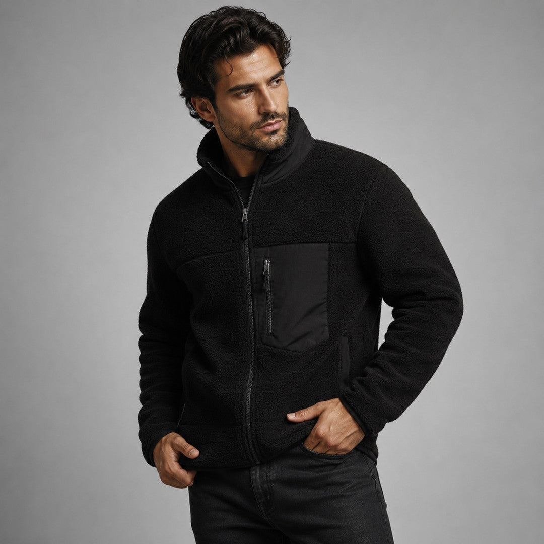 Northmoor - Teddy Fleece Jacket Zip Front Chest Pocket