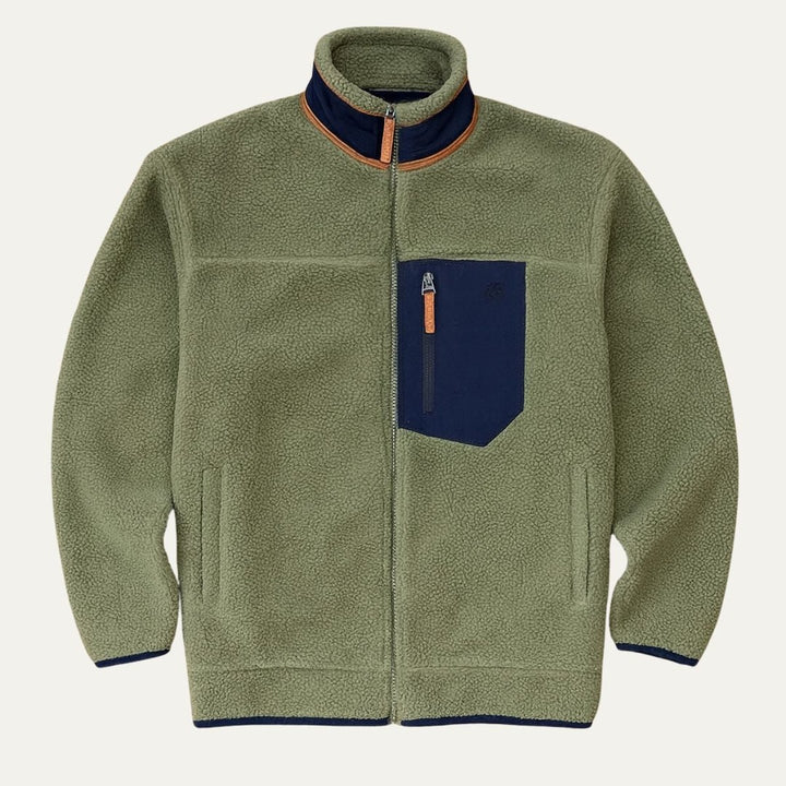 Northmoor - Teddy Fleece Jacket Zip Front Chest Pocket
