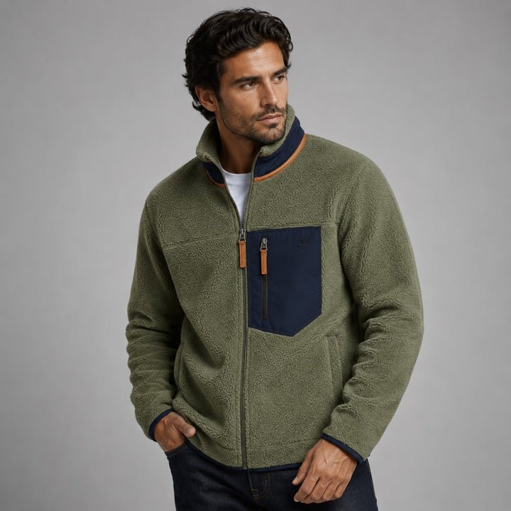 Northmoor - Teddy Fleece Jacket Zip Front Chest Pocket