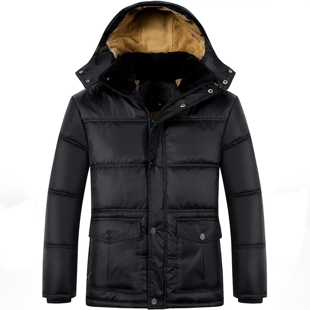 Caskwell - Hooded Puffer Jacket Ripstop Zip Front