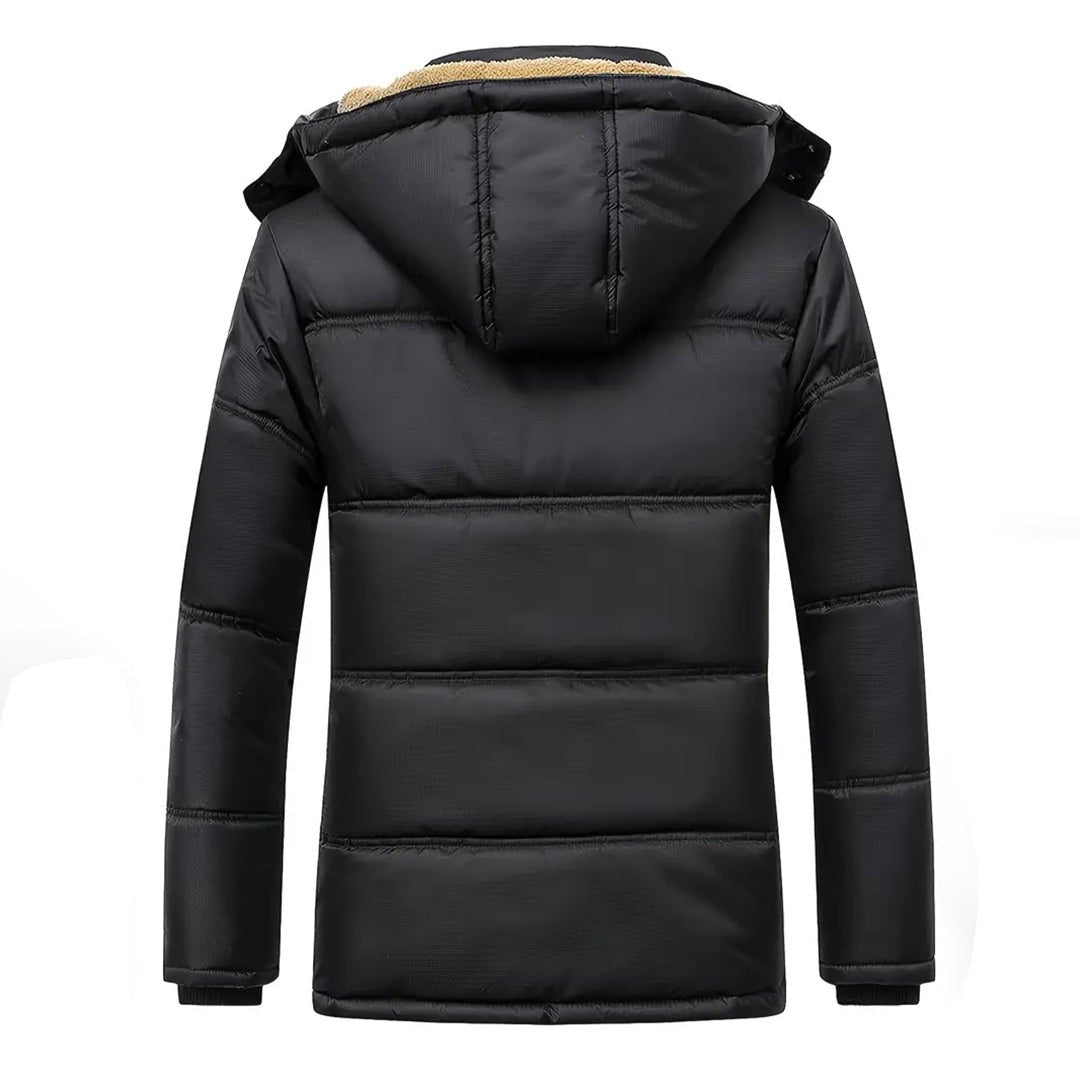 Caskwell - Hooded Puffer Jacket Ripstop Zip Front