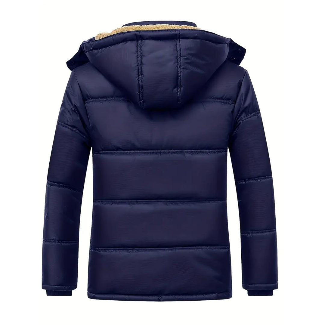 Caskwell - Hooded Puffer Jacket Ripstop Zip Front