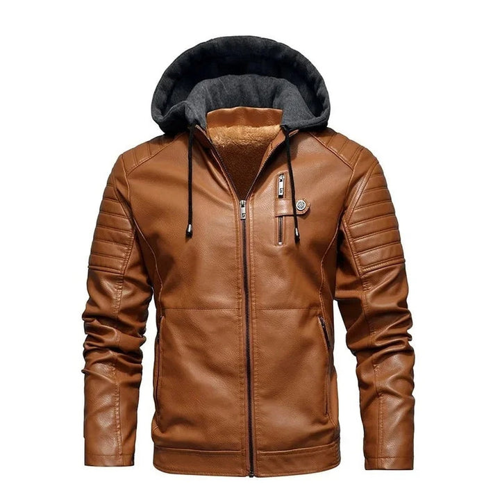 Dante Hooded Leather Jacket