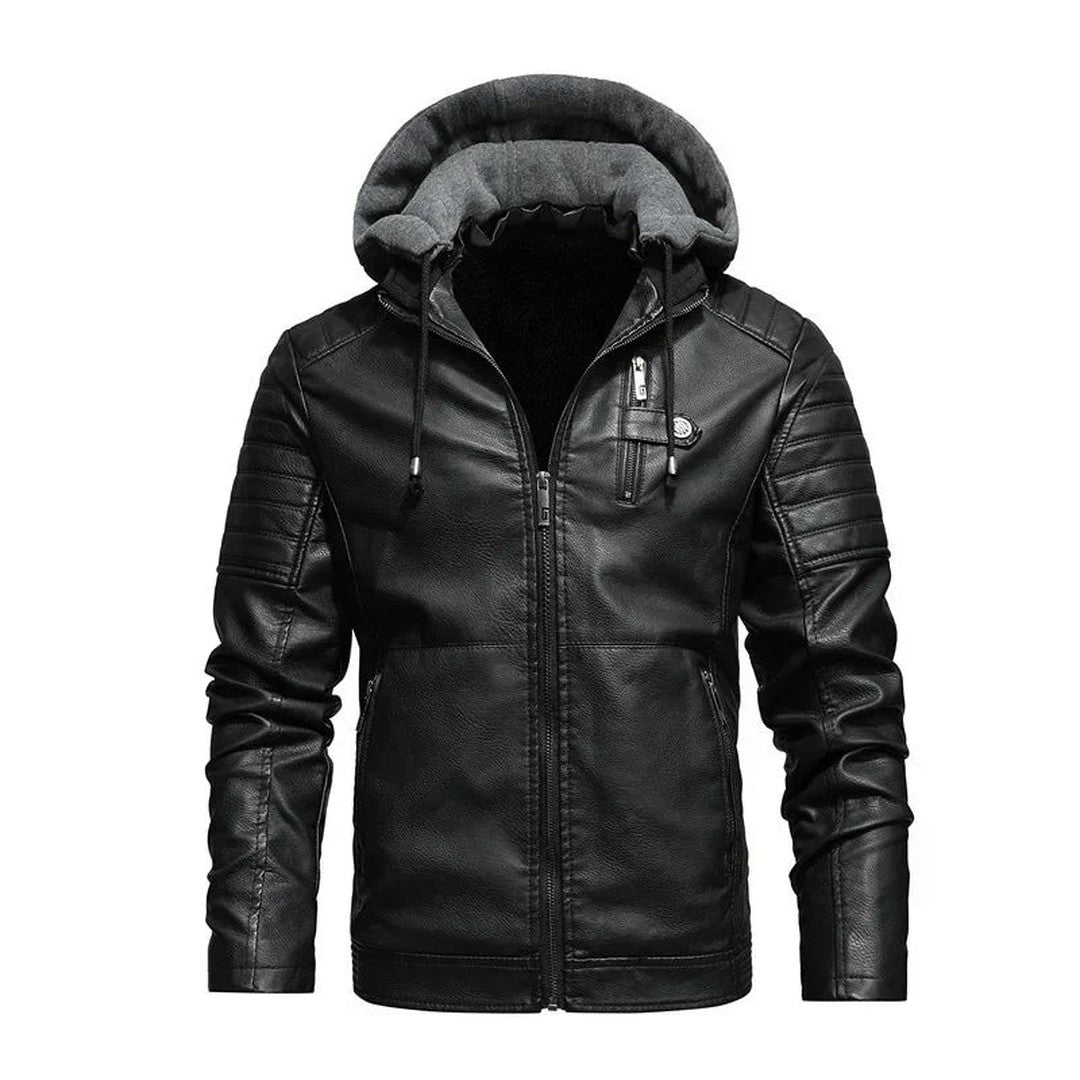 Dante Hooded Leather Jacket
