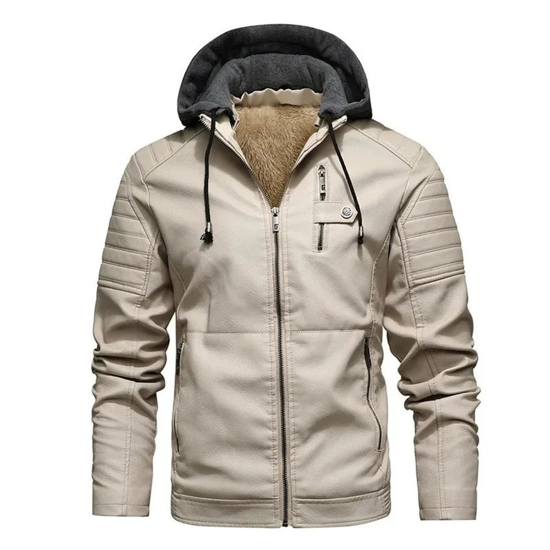 Dante Hooded Leather Jacket